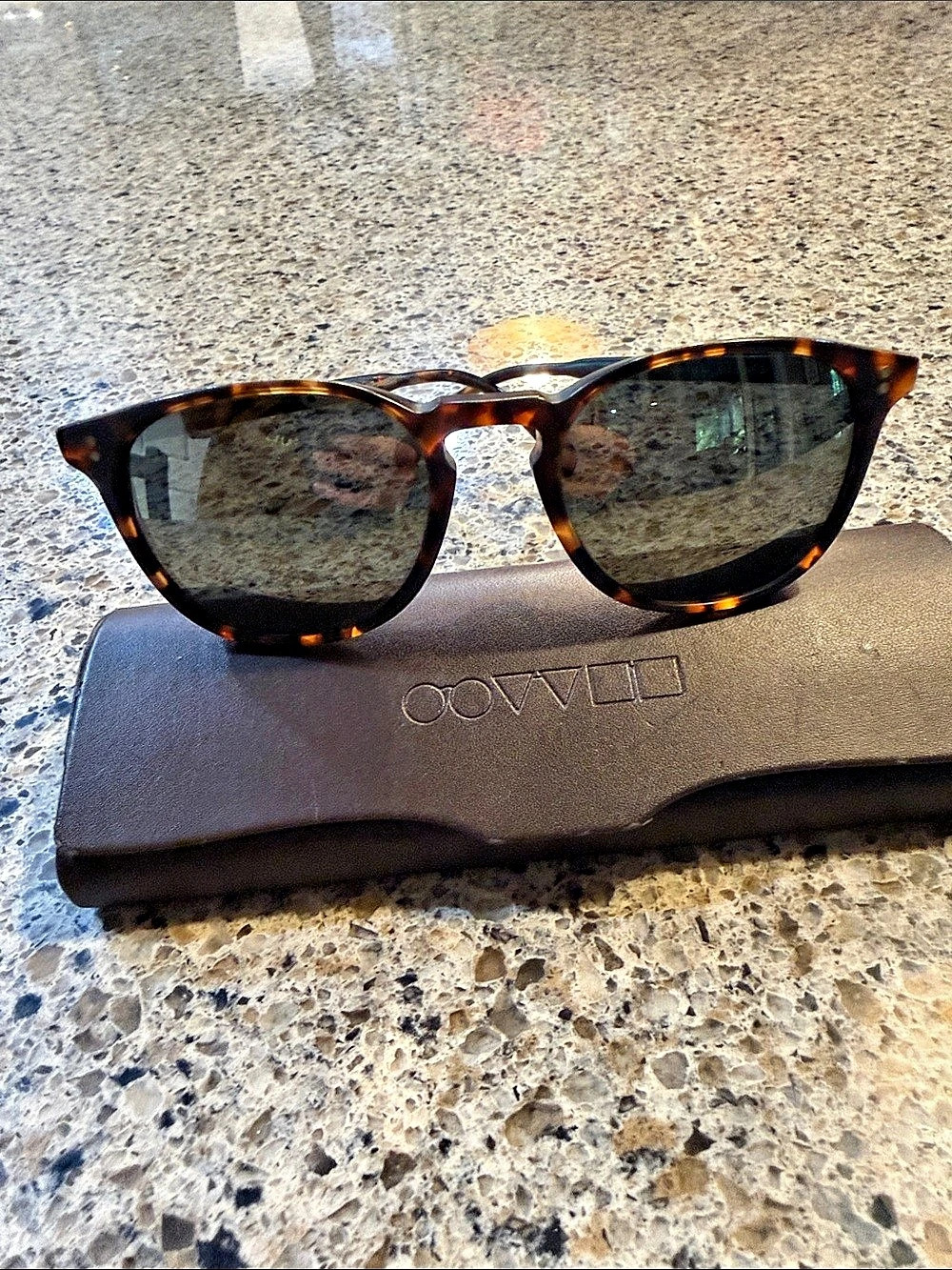 Oliver Peoples Finley Esq. Sun Tortoiseshell Sunglasses